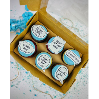 Fathers Day Comic Bubble Cupcakes (Set of 6) Fathers Day Comic Bubble Cupcakes (Set of 6)