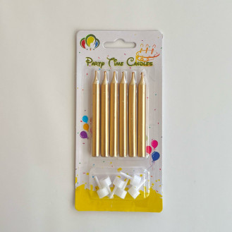 Gold Metallic Candles Gold Metallic Candles