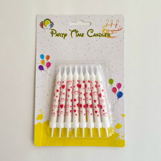 White Hearts Candles White Hearts Candles