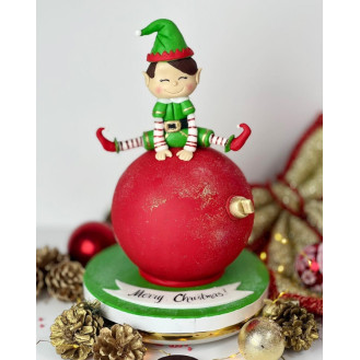 Christmas Bauble Elf Cake Christmas Bauble Elf Cake