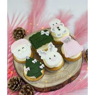 Pastel Christmas Cupcakes Pastel Christmas Cupcakes