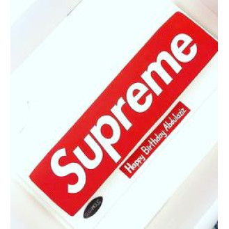 Supreme Logo Cake  Supreme Logo Cake