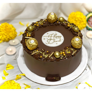 Diwali Ganache Cake  Diwali Ganache Cake