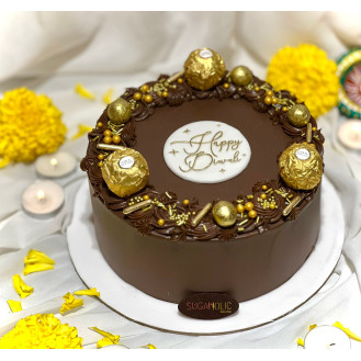 Diwali Ganache Cake  Diwali Ganache Cake