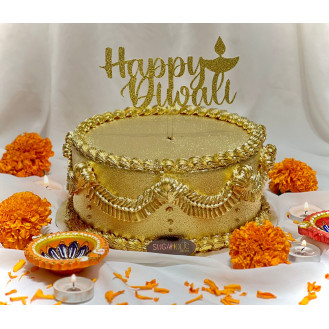 Diwali Golden Cake  Diwali Golden Cake