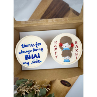 Bento Cake Set 1 - Bhai and Happy Rakhi Bento Cake Set 1 - Bhai and Happy Rakhi