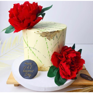 Floral UAE National Day Cake Floral UAE National Day Cake