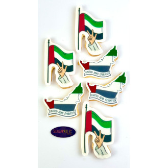 UAE National Day Edible Print Cookies (Per Piece) UAE National Day Edible Print Cookies (Per Piece)