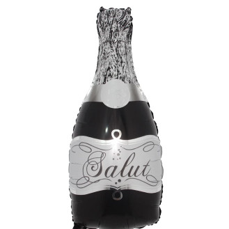 Black Champagne Foil Balloon Black Champagne Foil Balloon