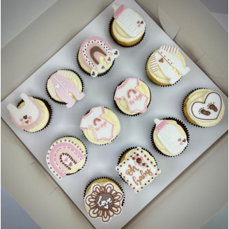 Baby Shower Bohemian Cupcakes (Set of 12) Baby Shower Bohemian Cupcakes (Set of 12)