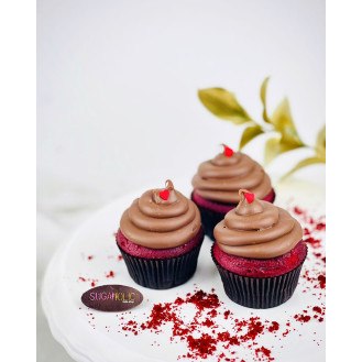 Red Velvet with Ganache Cupcake Red Velvet with Ganache Cupcake