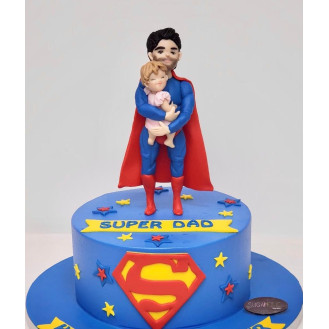 Super Dad 3D Cake  Super Dad 3D Cake