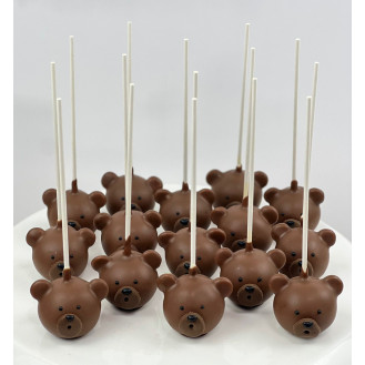 Brown Bear Face Themed Cakepop  ( Per piece )