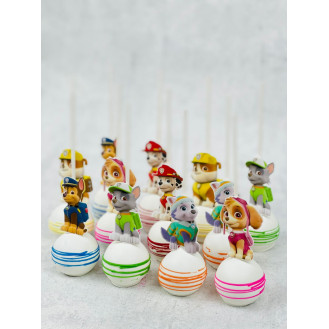 Edible Print  Paw Patrol Cakepops  ( per piece)