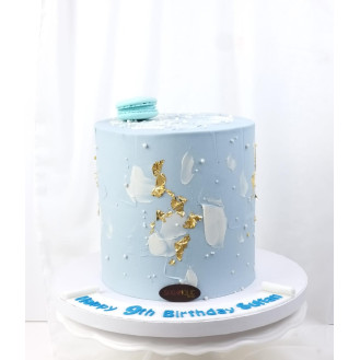 Blue Sky Hue Buttercream Cake Blue Sky Hue Buttercream Cake