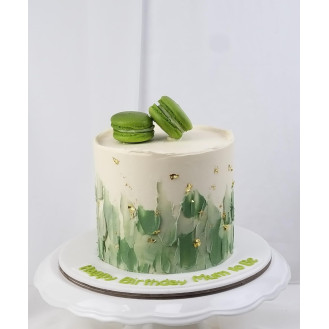 Green Palette Buttercream Cake Green Palette Buttercream Cake
