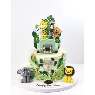 Jungle Buttercream Cake Jungle Buttercream Cake