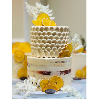 Lemon Buttercream Naked Cake 02 Lemon Buttercream Naked Cake 02