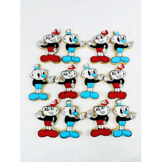 Cuphead and Mugman Handmade Cookies ( per piece)