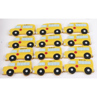Yellow Bus Shaped Cookies ( per piece)