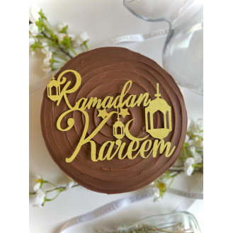 Chocolate Ganache Cake With Ramadan Kareem Topper  Chocolate Ganache Cake With Ramadan Kareem Topper