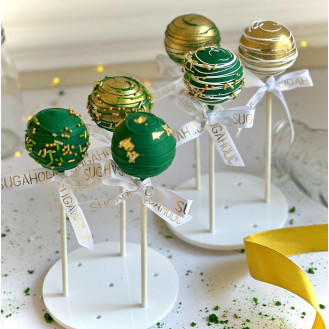 Gold and Emerald Green Ramadan Cakepops  (Per Piece) Gold and Emerald Green Ramadan Cakepops  (Per Piece)