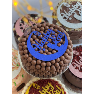 Malteser Cake With Happy Eid topper  Malteser Cake With Happy Eid topper
