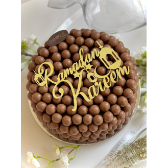 Malteser Cake With Ramadan Kareem topper  Malteser Cake With Ramadan Kareem topper