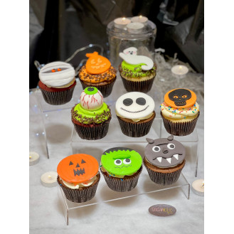 Halloween Cupcakes (mix design) - per piece Halloween Cupcakes (mix design) - per piece