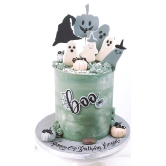 Halloween Boo Theme cake  Halloween Boo Theme cake
