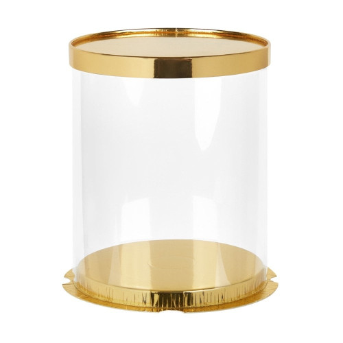 Gold Transparent box with Ribbon (Aed 20)  + AED 21.00