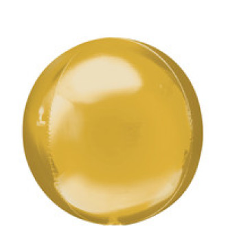 Orbz Gold Balloon with one Tassle  Orbz Gold Balloon with one Tassle