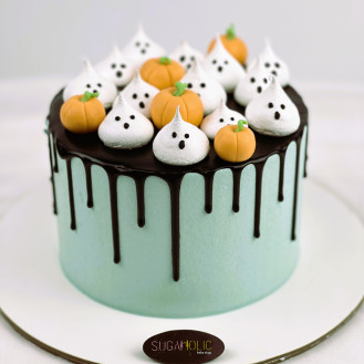Blue Drip Pumpkin Cake  Blue Drip Pumpkin Cake