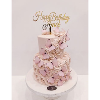 Butterfly topper Buttercream Cake Butterfly topper Buttercream Cake