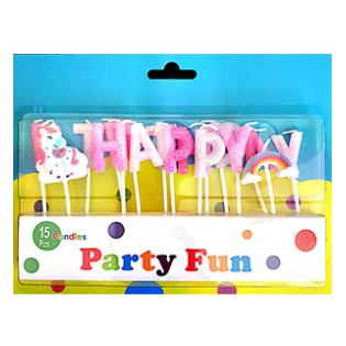 Happy Birthday Pink Rainbow Candle Happy Birthday Pink Rainbow Candle