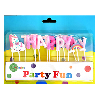 Happy Birthday Pink Rainbow Candle Happy Birthday Pink Rainbow Candle