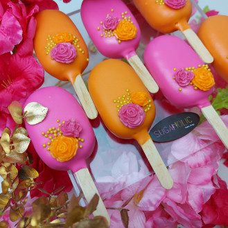 Diwali Floral Cakesickles  Diwali Floral Cakesickles