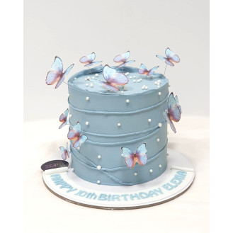 Butterfly Blue Cake Butterfly Blue Cake