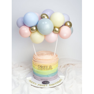 Balloon Buttercream Cake Balloon Buttercream Cake