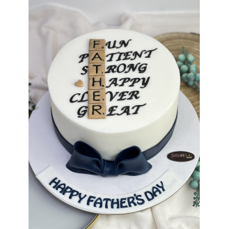Scrabble Cake for Father's Day Scrabble Cake for Father's Day