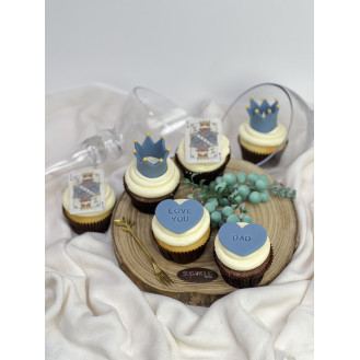 Fathers Day Cupcakes - King of hearts Fathers Day Cupcakes - King of hearts
