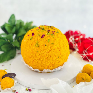Motichoor Laddoo Cake  Motichoor Laddoo Cake
