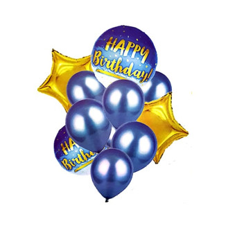 Happy Birthday Blue Balloon set