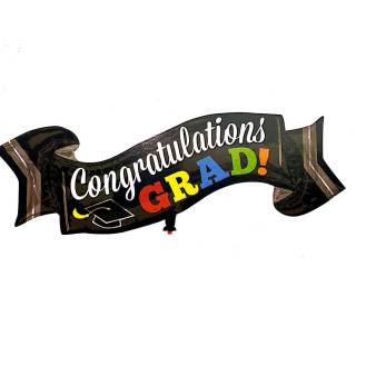 Congratulations Grad Ribbon Balloon Congratulations Grad Ribbon Balloon