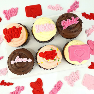 Valentine Cupcakes - Box of 6 Valentine Cupcakes - Box of 6