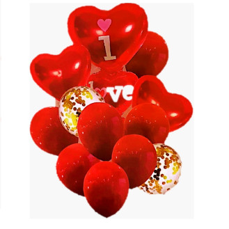 Valentine Day Perfect Balloon Bunch  Valentine Day Perfect Balloon Bunch