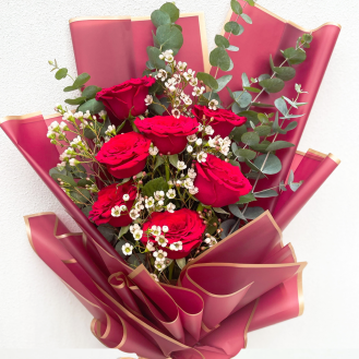Cupid's Red Rose Bouquet Cupid's Red Rose Bouquet