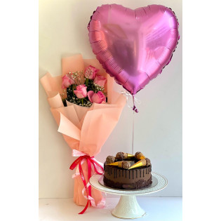 Valentines Combo with Ferrero Cake Valentines Combo with Ferrero Cake