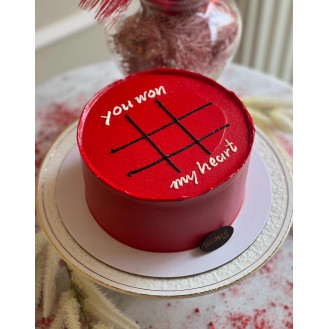 Valentines Tic-Tac-Toe Game Buttercream Cake Valentines Tic-Tac-Toe Game Buttercream Cake