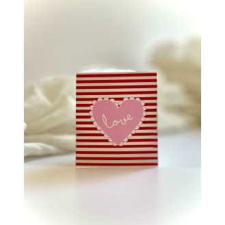 Valentine Greeting Card (Red stripes) Valentine Greeting Card (Red stripes)